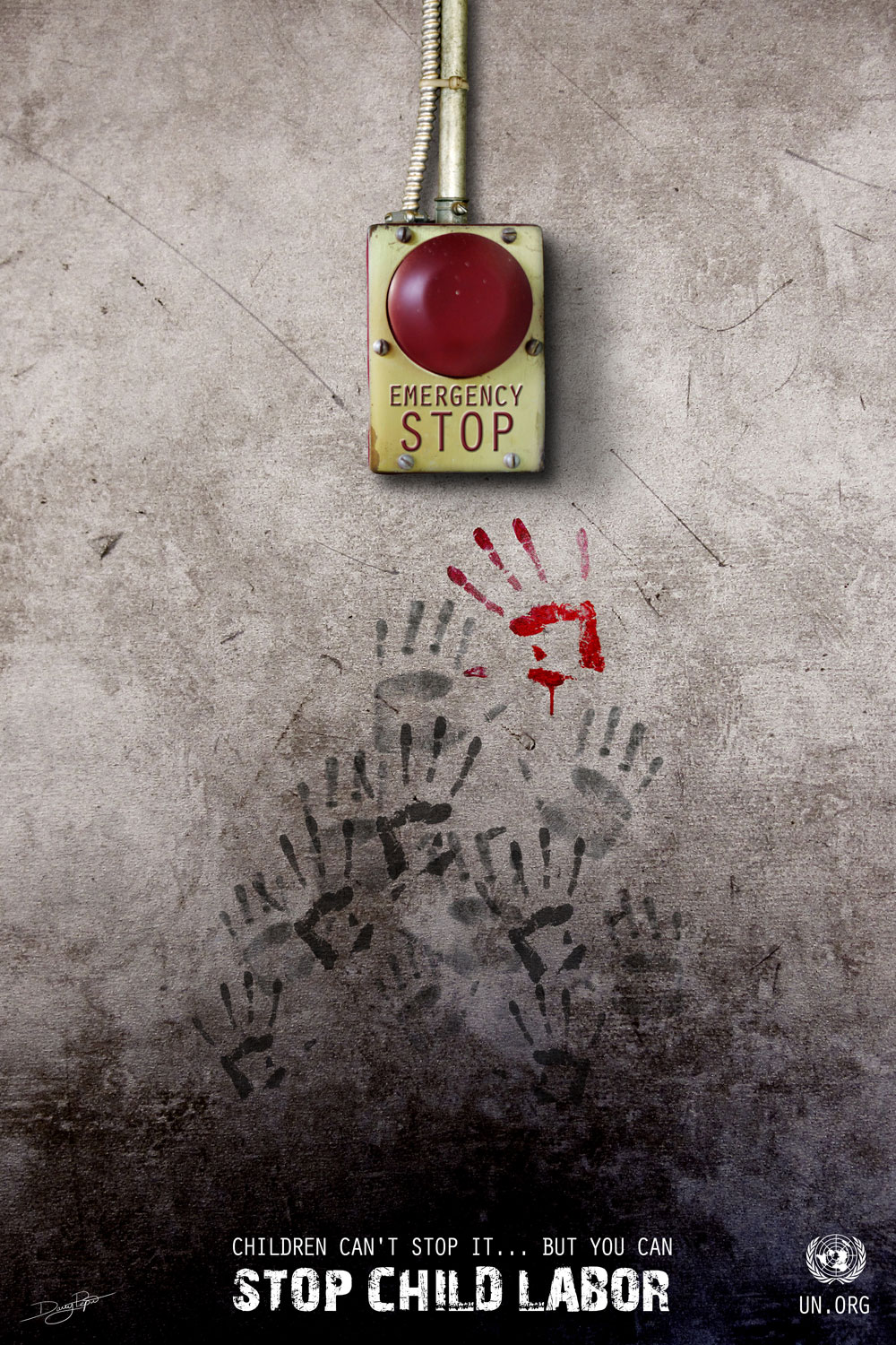 stop child labour poster for kids